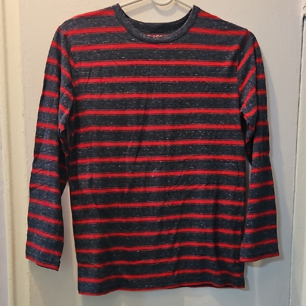 Place Red and Gray Striped Shirt